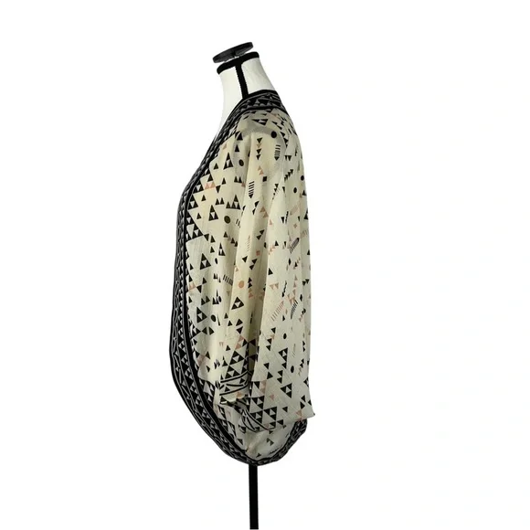 Ecote Urban Outfitters Kimono Cardigan M/L Boho Aztec Tribal Print Open Front - Picture 4 of 10